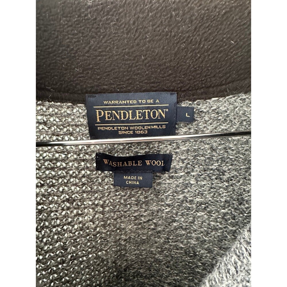 Pendleton Grey half zip - Picture 3 of 5